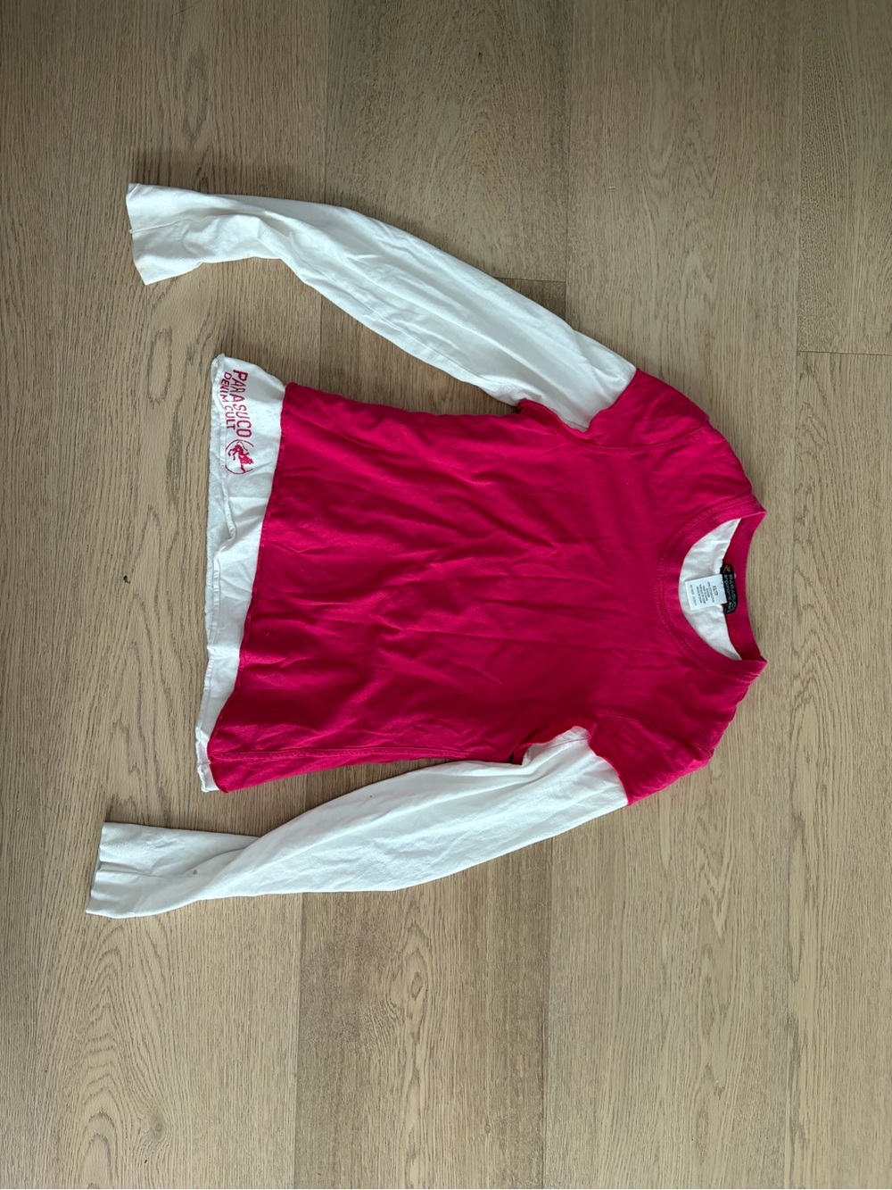 Girls' Pink Layered-Look Long Sleeve Top